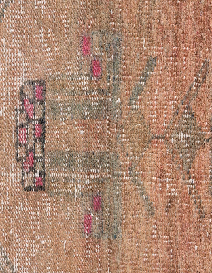 Detail image of 3' x 8' 8  Hand Knotted Ultra Vintage Persian Wool Runner Rug