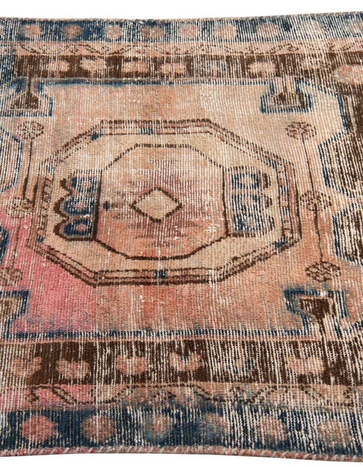 Detail image of 3' 3 x 6' 10  Hand Knotted Ultra Vintage Persian Wool Runner Rug