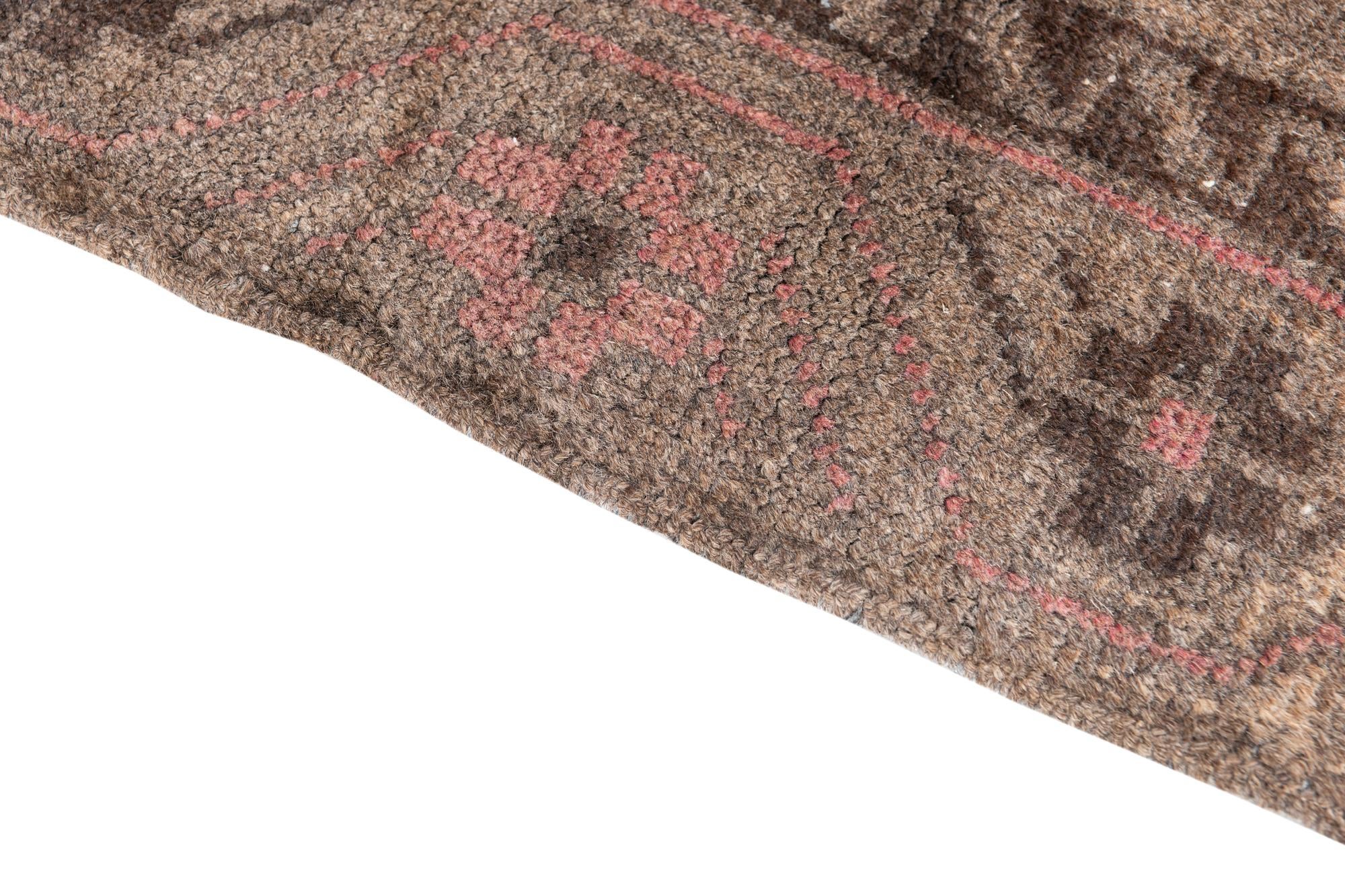 3' 4 x 6' 4 Hand Knotted Ultra Vintage Persian Wool Runner Rug