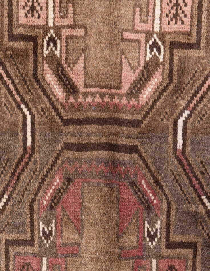 Detail image of 3' 4 x 6' 4  Hand Knotted Ultra Vintage Persian Wool Runner Rug