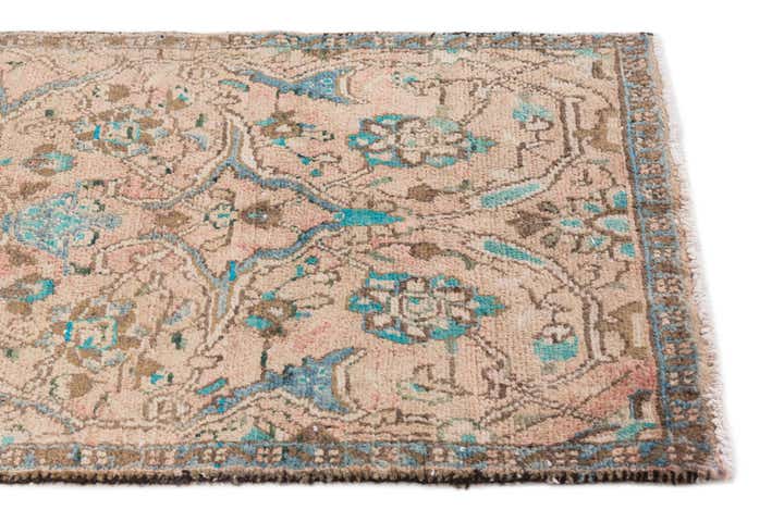 2' 4 x 6' 6 Hand Knotted Ultra Vintage Persian Wool Runner Rug