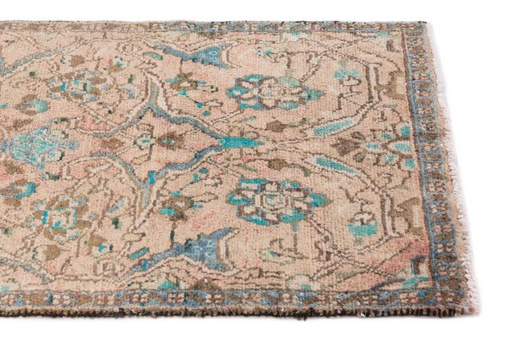 Detail image of 2' 4 x 6' 6 Hand Knotted Ultra Vintage Persian Wool Runner Rug