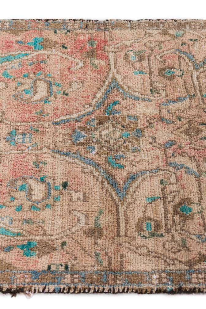 2' 4 x 6' 6 Hand Knotted Ultra Vintage Persian Wool Runner Rug