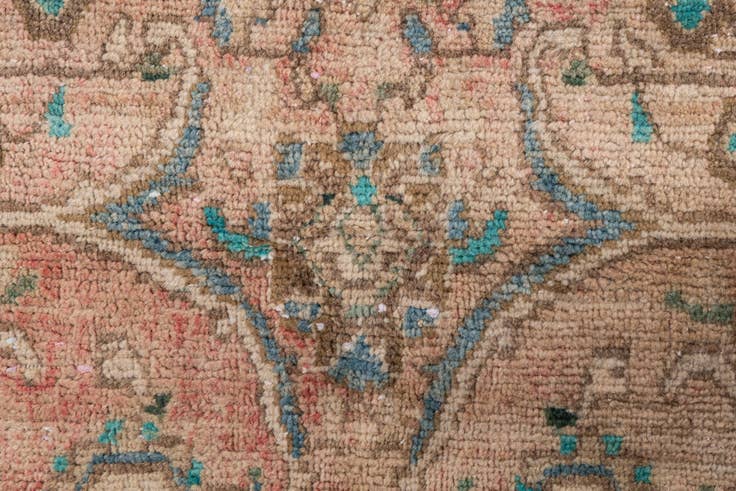 Detail image of 2' 4 x 6' 6 Hand Knotted Ultra Vintage Persian Wool Runner Rug