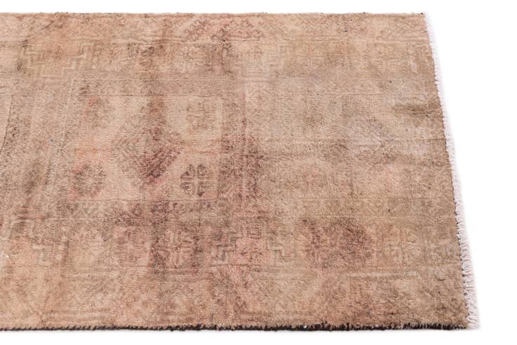 Detail image of 2' 8 x 6' 7 Hand Knotted Ultra Vintage Persian Wool Runner Rug
