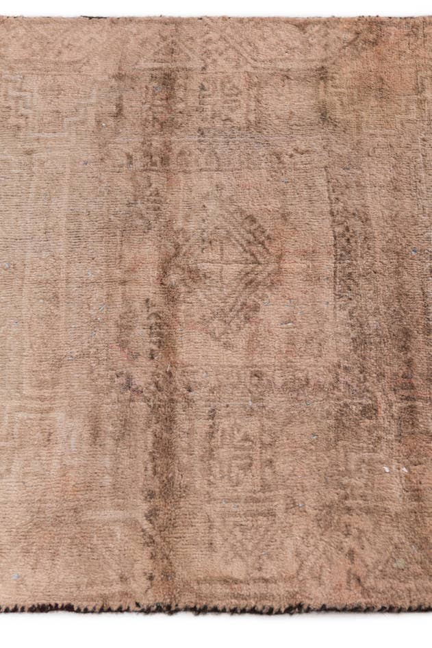 Detail image of 2' 8 x 6' 7 Hand Knotted Ultra Vintage Persian Wool Runner Rug