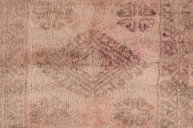 Detail image of 2' 8 x 6' 7 Hand Knotted Ultra Vintage Persian Wool Runner Rug