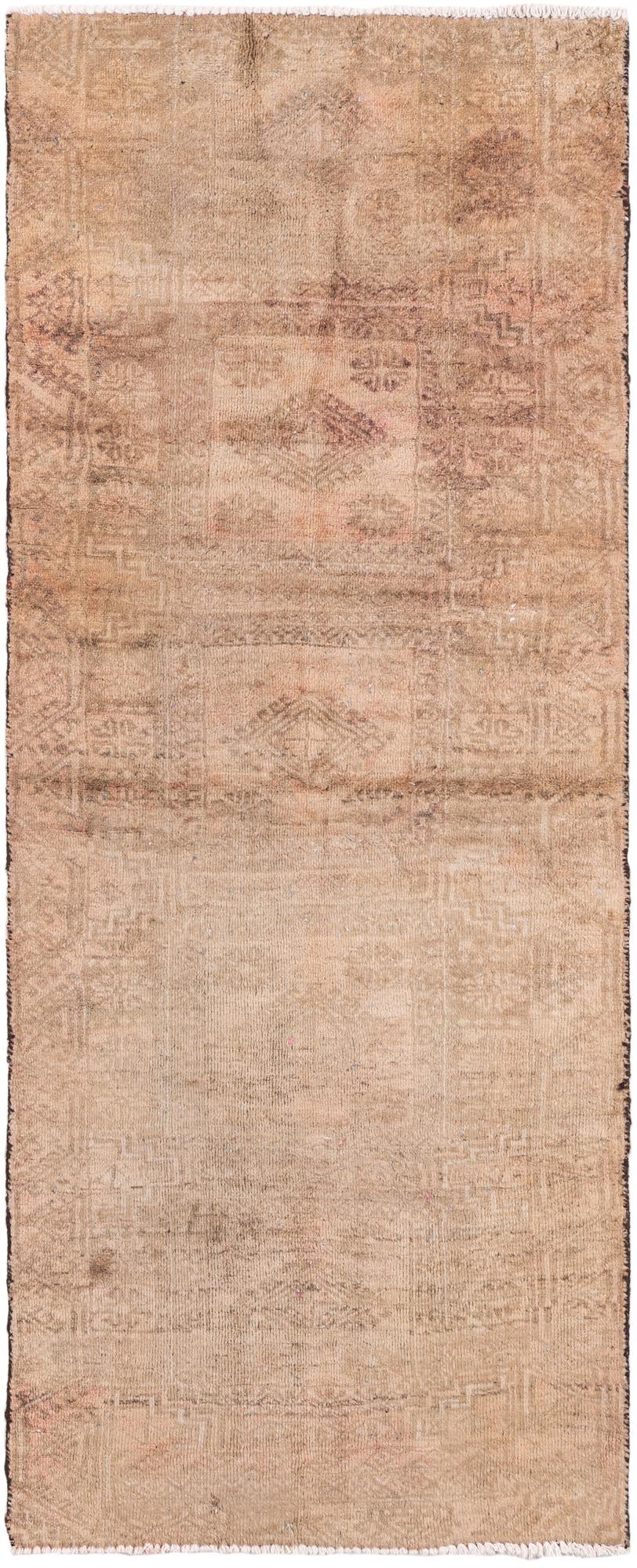 2' 8 x 6' 7 Hand Knotted Ultra Vintage Persian Wool Runner Rug
