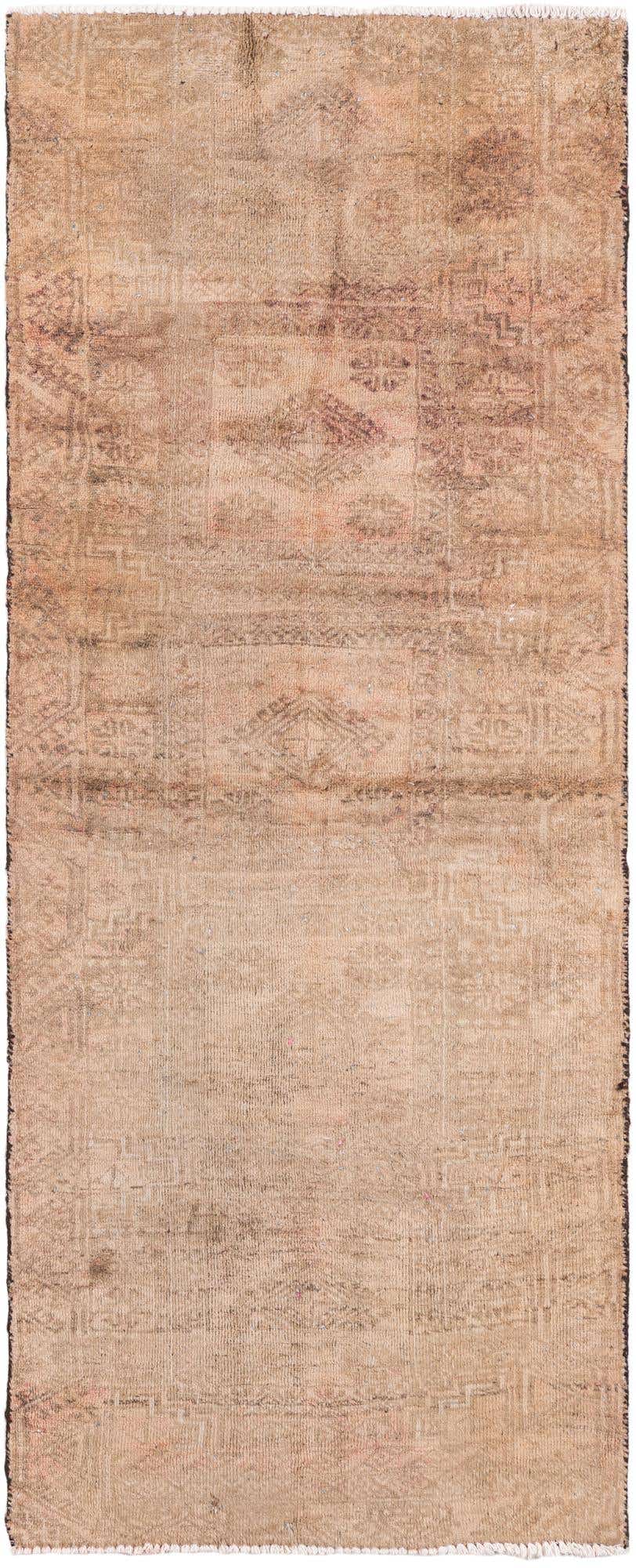 2' 8 x 6' 7 Hand Knotted Ultra Vintage Persian Wool Runner Rug
