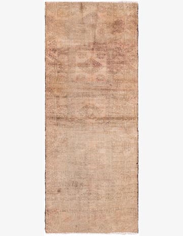 2' 8 x 6' 7 Hand Knotted Ultra Vintage Persian Wool Runner Rug