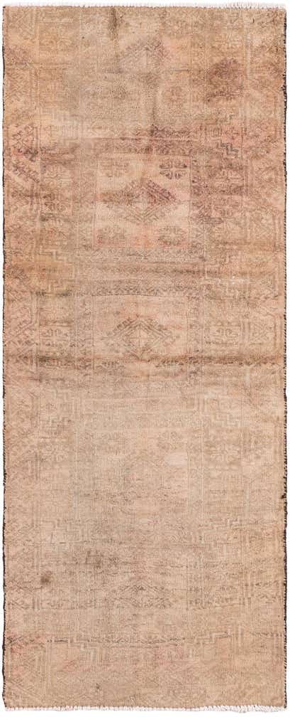 2' 8 x 6' 7 Hand Knotted Ultra Vintage Persian Wool Runner Rug