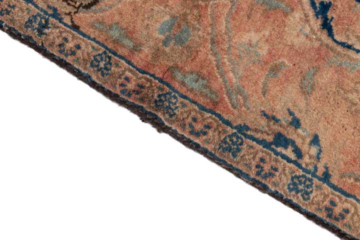 2' 4 x 4' 8 Hand Knotted Ultra Vintage Persian Wool Runner Rug
