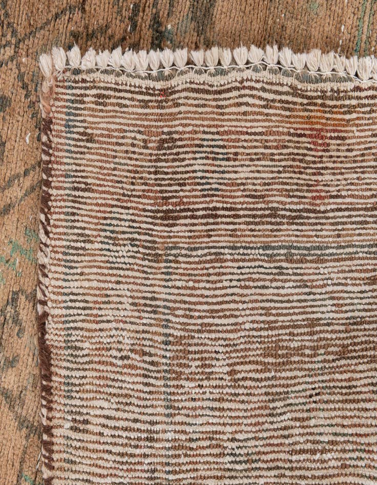 Detail image of 3' 7 x 9' 3  Hand Knotted Ultra Vintage Persian Wool Runner Rug