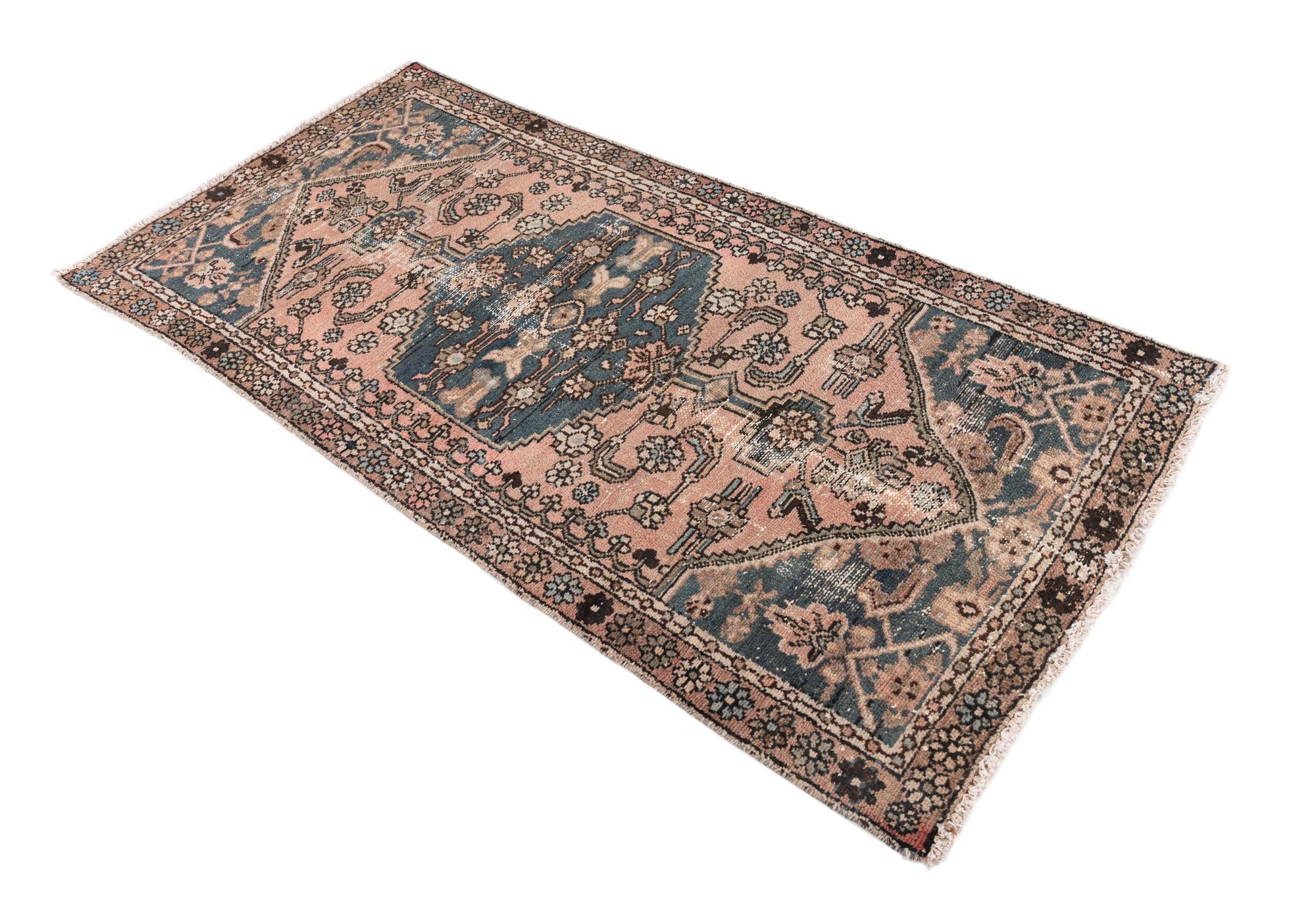 3' x 6' 2 Hand Knotted Ultra Vintage Persian Wool Runner Rug