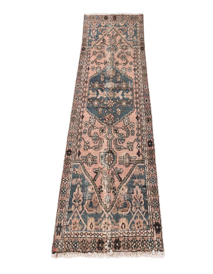 Detail image of 3' x 6' 2  Hand Knotted Ultra Vintage Persian Wool Runner Rug