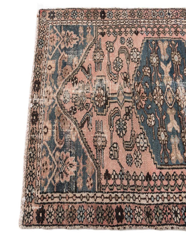 Detail image of 3' x 6' 2  Hand Knotted Ultra Vintage Persian Wool Runner Rug