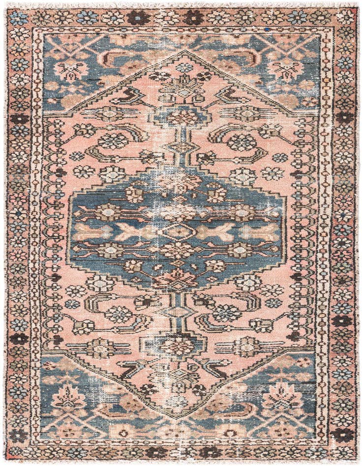 Detail image of 3' x 6' 2 Hand Knotted Ultra Vintage Persian Wool Runner Rug