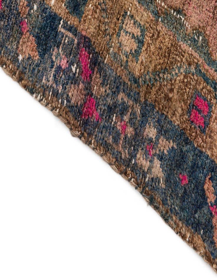 Detail image of 4' 4 x 9' 9  Hand Knotted Ultra Vintage Persian Wool Runner Rug