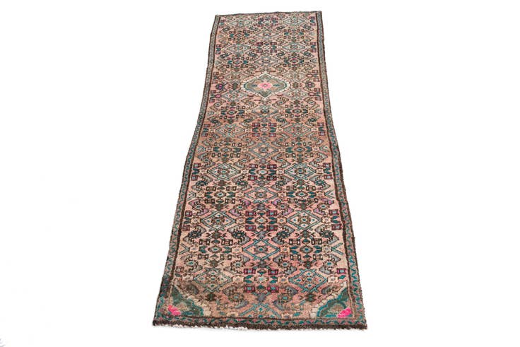 Detail image of 2' 1 x 6' 7 Hand Knotted Ultra Vintage Persian Wool Runner Rug