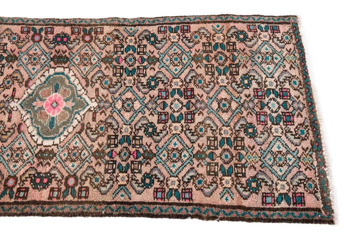 2' 1 x 6' 7 Hand Knotted Ultra Vintage Persian Wool Runner Rug