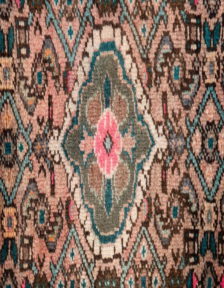 Detail image of 2' 1 x 6' 7  Hand Knotted Ultra Vintage Persian Wool Runner Rug