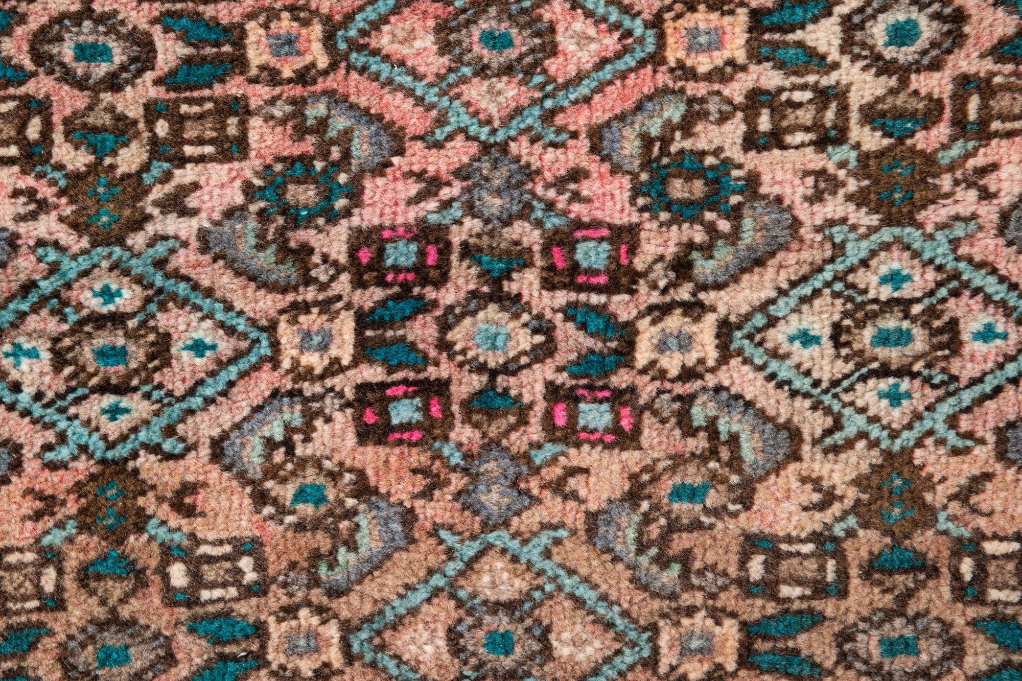 2' 1 x 6' 7 Hand Knotted Ultra Vintage Persian Wool Runner Rug