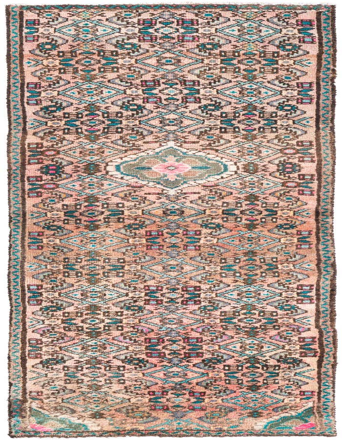 Detail image of 2' 1 x 6' 7 Hand Knotted Ultra Vintage Persian Wool Runner Rug