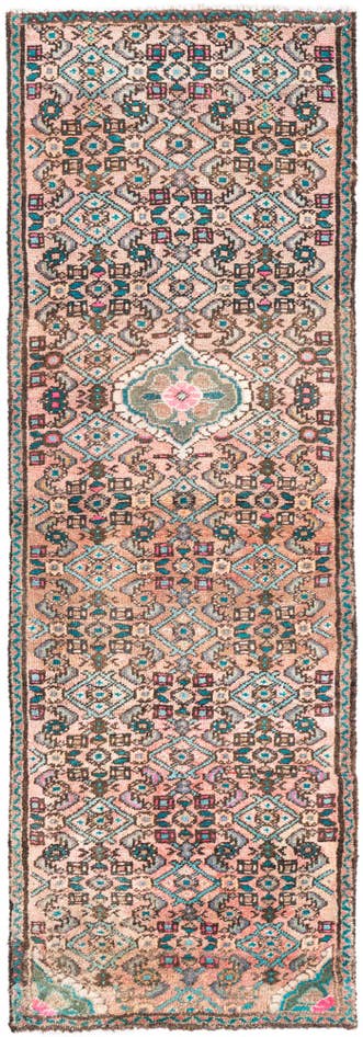 Detail image of 2' 1 x 6' 7 Hand Knotted Ultra Vintage Persian Wool Runner Rug