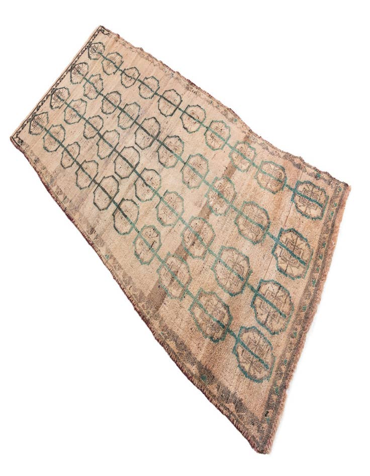 Detail image of 2' 10 x 6' 5 Hand Knotted Ultra Vintage Persian Wool Runner Rug