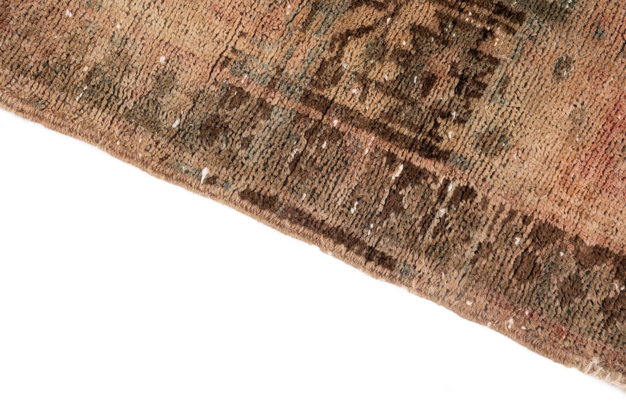 3' x 10' Hand Knotted Ultra Vintage Persian Wool Runner Rug