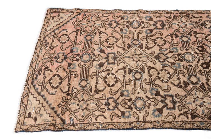 Detail image of 2' 5 x 9' 3 Hand Knotted Ultra Vintage Persian Wool Runner Rug