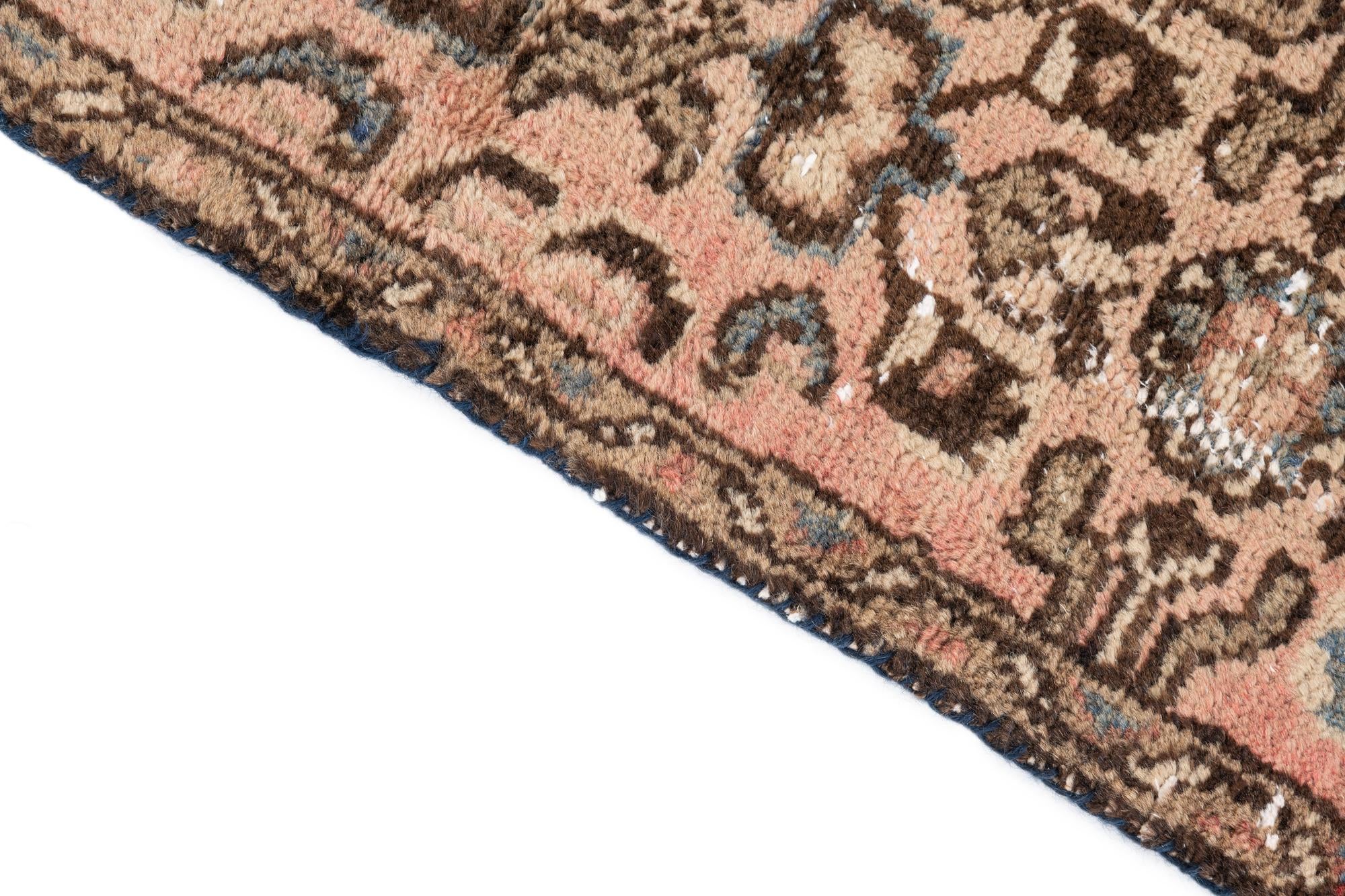 2' 5 x 9' 3 Hand Knotted Ultra Vintage Persian Wool Runner Rug