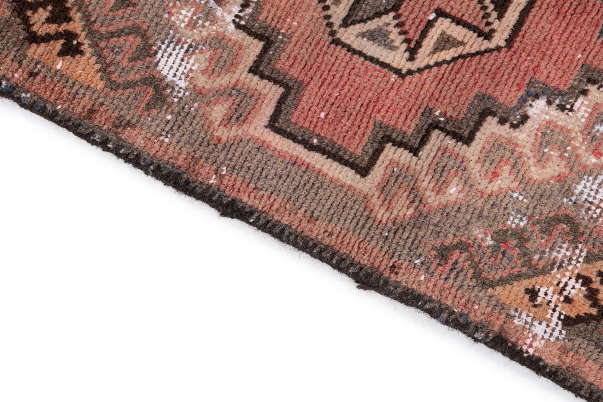3' 1 x 6' 2 Hand Knotted Ultra Vintage Persian Wool Runner Rug