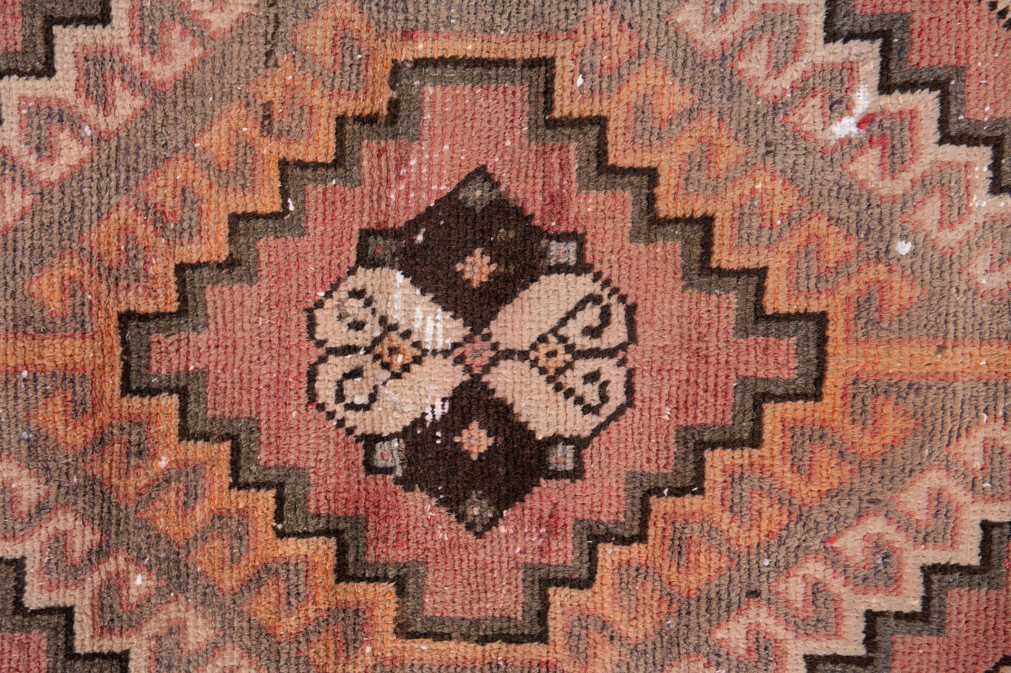 3' 1 x 6' 2 Hand Knotted Ultra Vintage Persian Wool Runner Rug