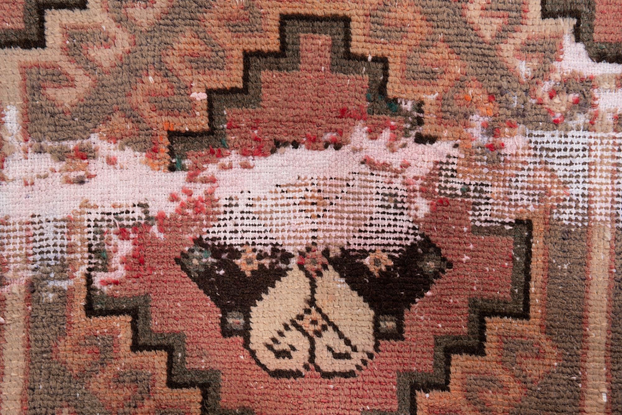 3' 1 x 6' 2 Hand Knotted Ultra Vintage Persian Wool Runner Rug