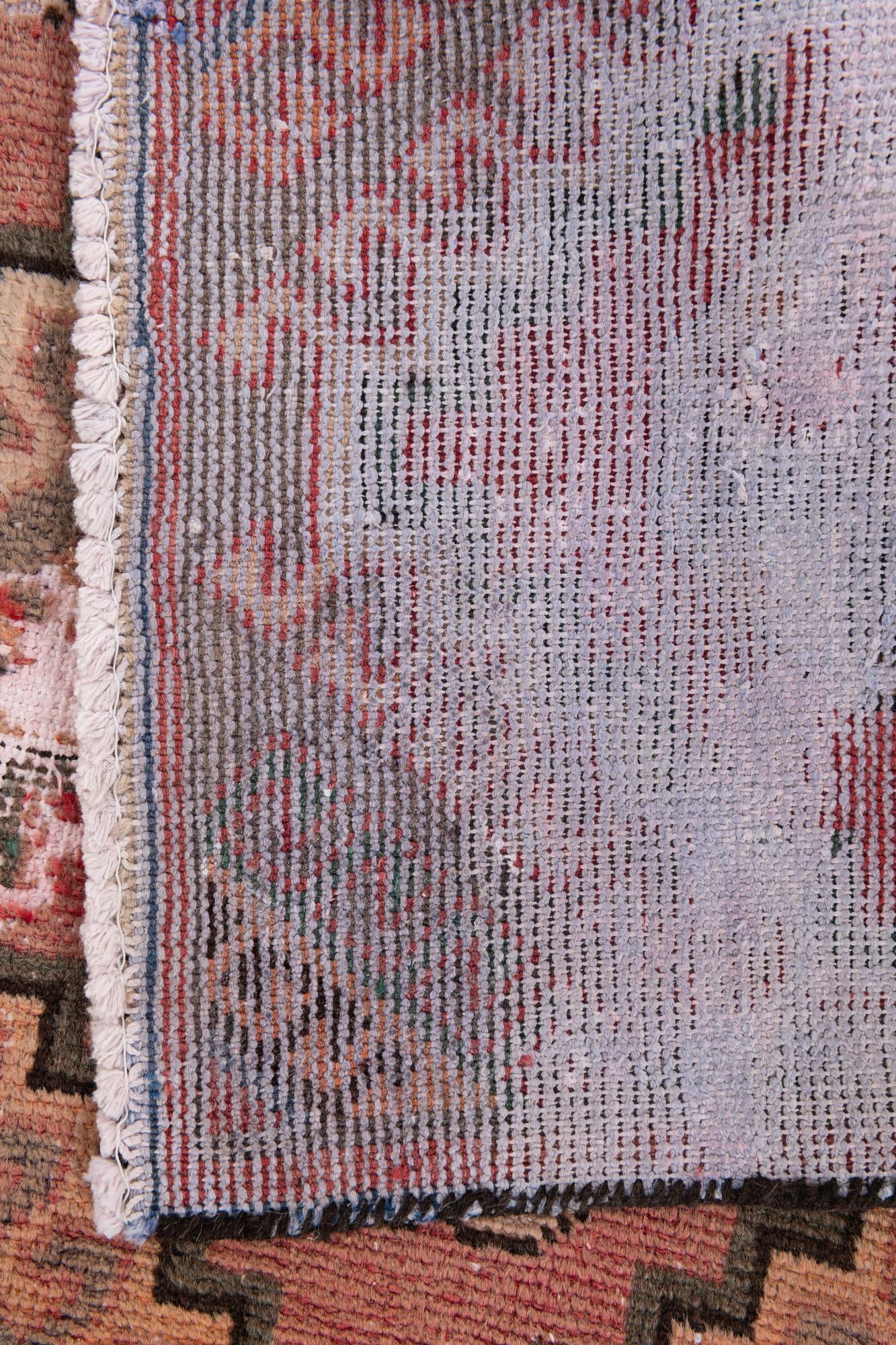 3' 1 x 6' 2 Hand Knotted Ultra Vintage Persian Wool Runner Rug