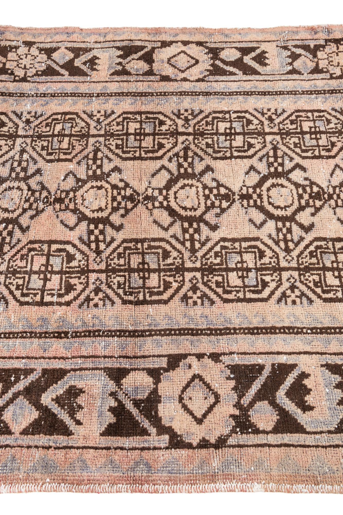 3' 10 x 10' Hand Knotted Ultra Vintage Persian Wool Runner Rug