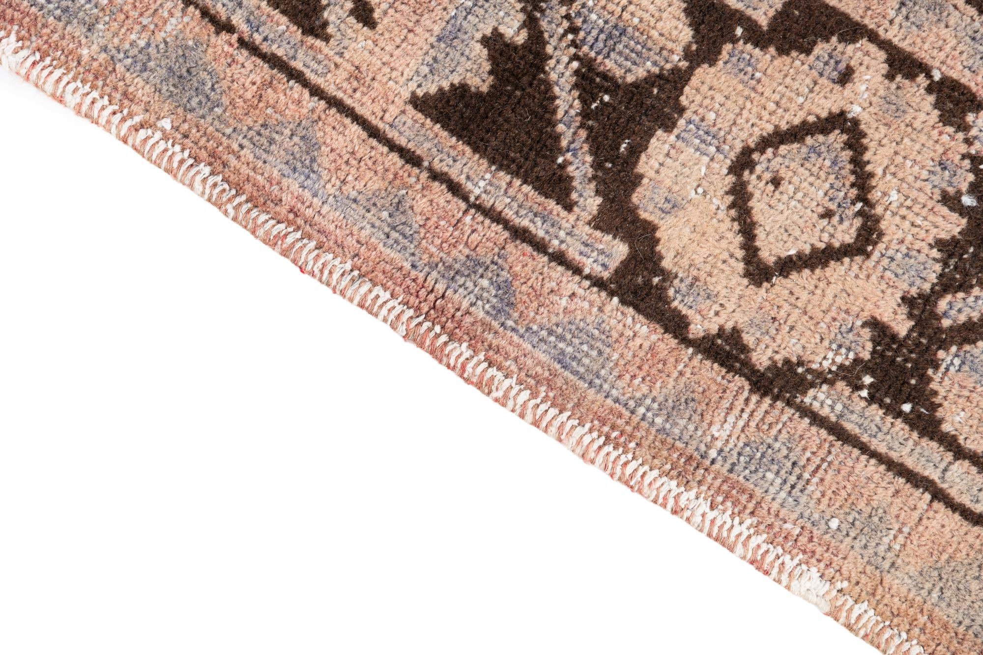 3' 10 x 10' Hand Knotted Ultra Vintage Persian Wool Runner Rug
