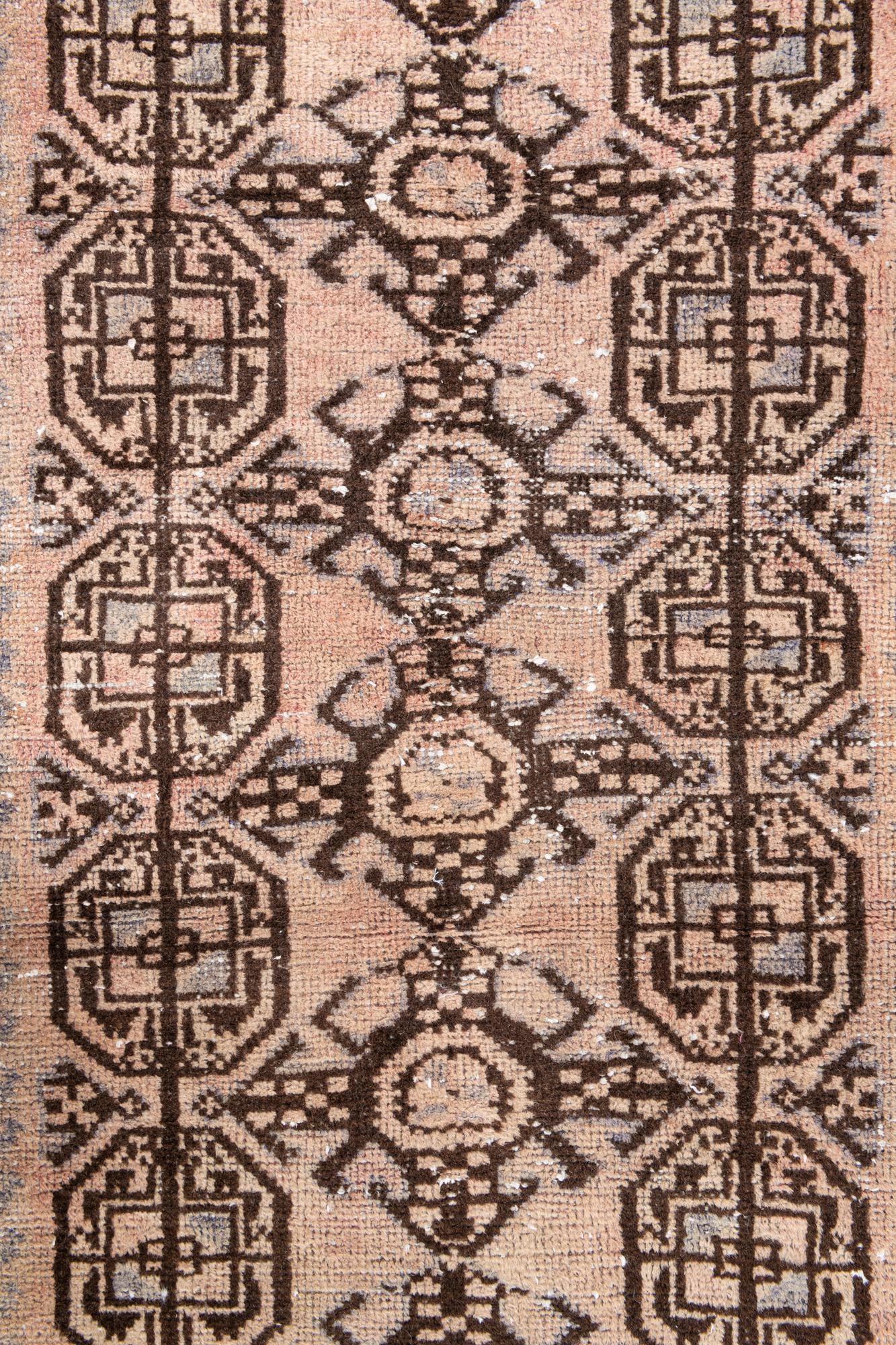 3' 10 x 10' Hand Knotted Ultra Vintage Persian Wool Runner Rug
