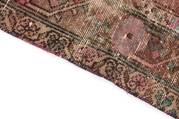 4' 10 x 9' 10 Hand Knotted Ultra Vintage Persian Wool Runner Rug