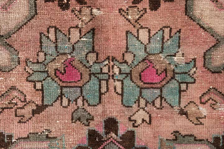 4' 10 x 9' 10 Hand Knotted Ultra Vintage Persian Wool Runner Rug