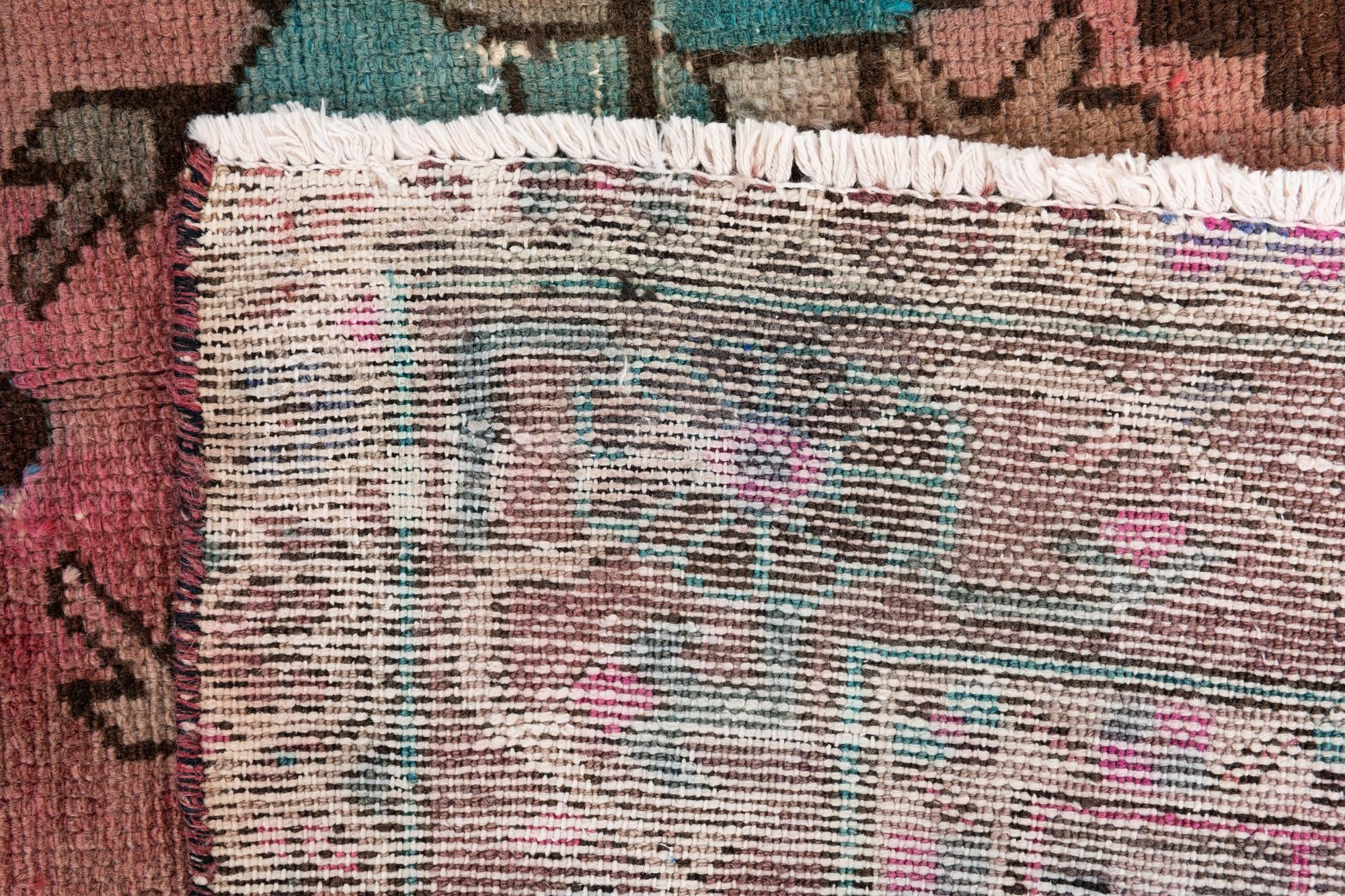 4' 10 x 9' 10 Hand Knotted Ultra Vintage Persian Wool Runner Rug