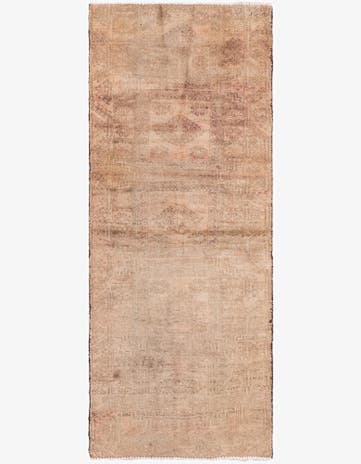 2' 8 x 6' 7 Hand Knotted Ultra Vintage Persian Wool Runner Rug