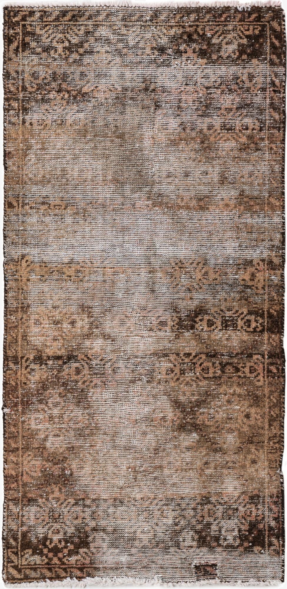 2' 5 x 5'  Hand Knotted Ultra Vintage Persian Wool Runner Rug