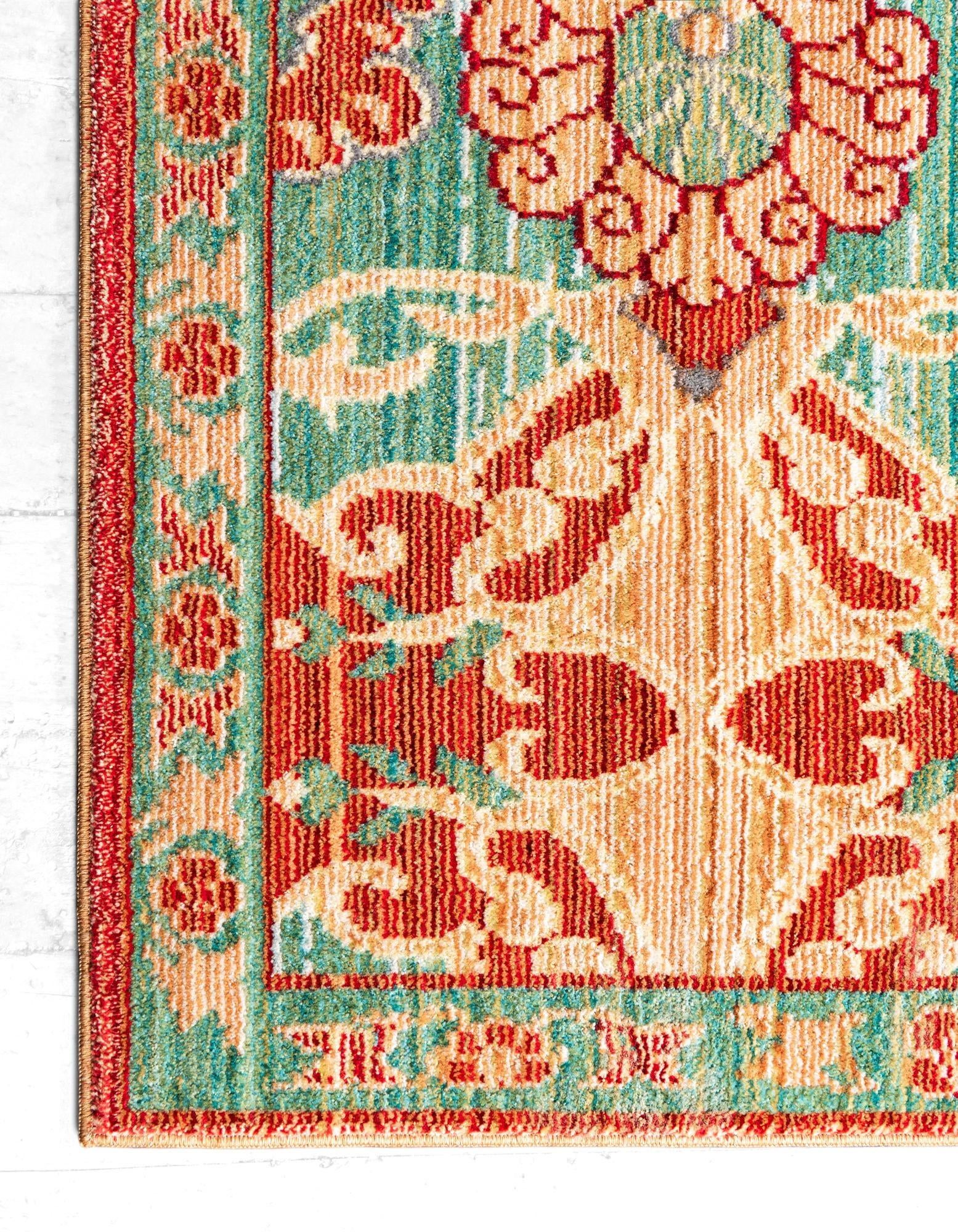 8' x 8' Aqua Square Rug
