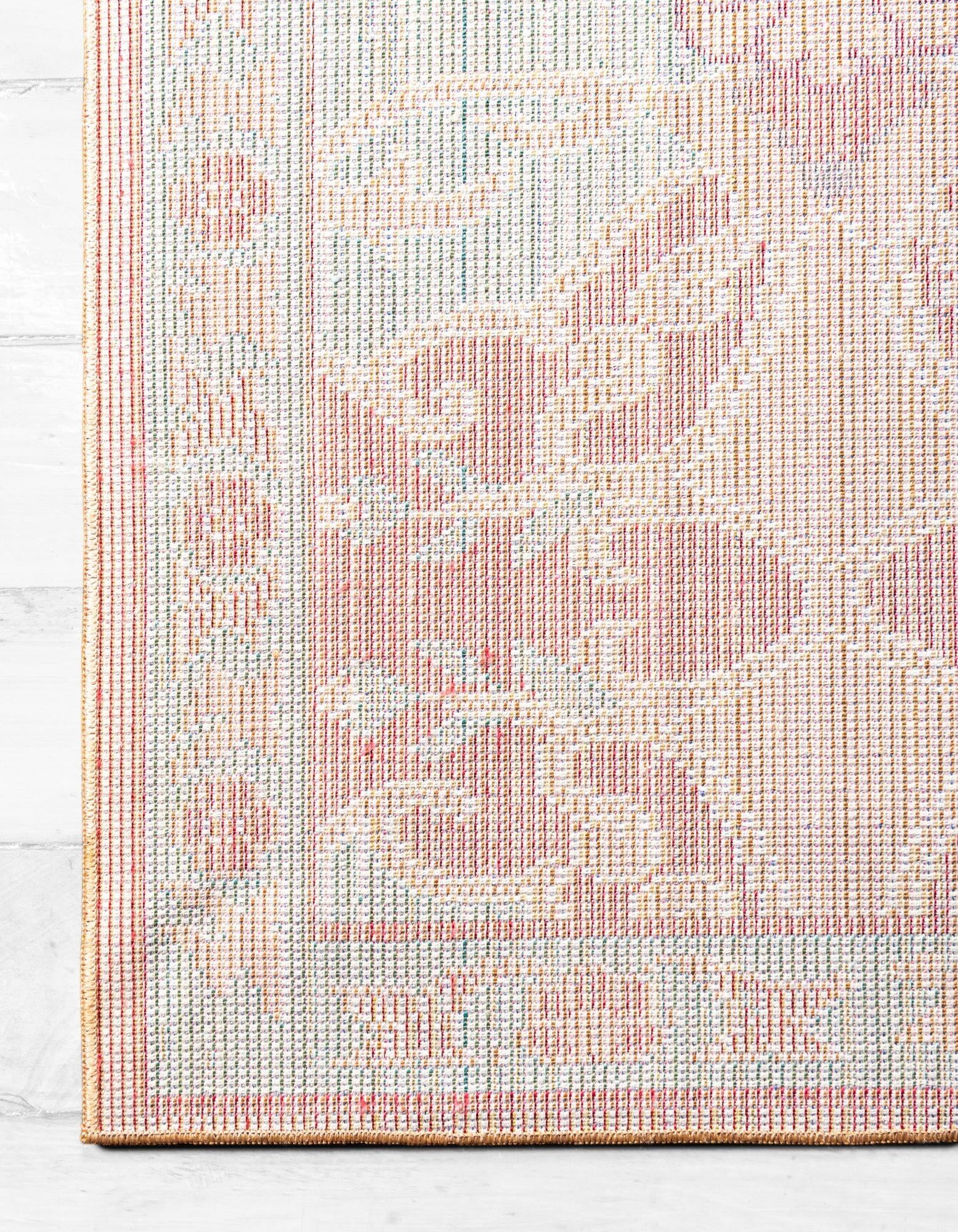 8' x 8' Aqua Square Rug