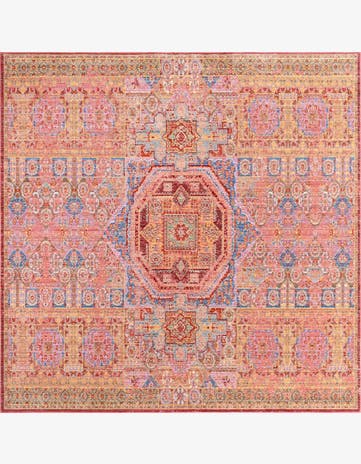 8' x 8' Aqua Square Rug