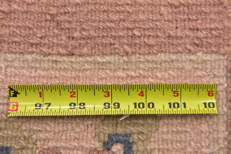 Detail image of 7' 8 x 8' Hand Knotted Nepal Wool Square Rug