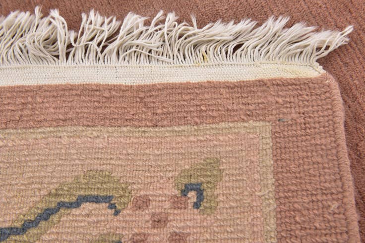 Detail image of 7' 8 x 8' Hand Knotted Nepal Wool Square Rug