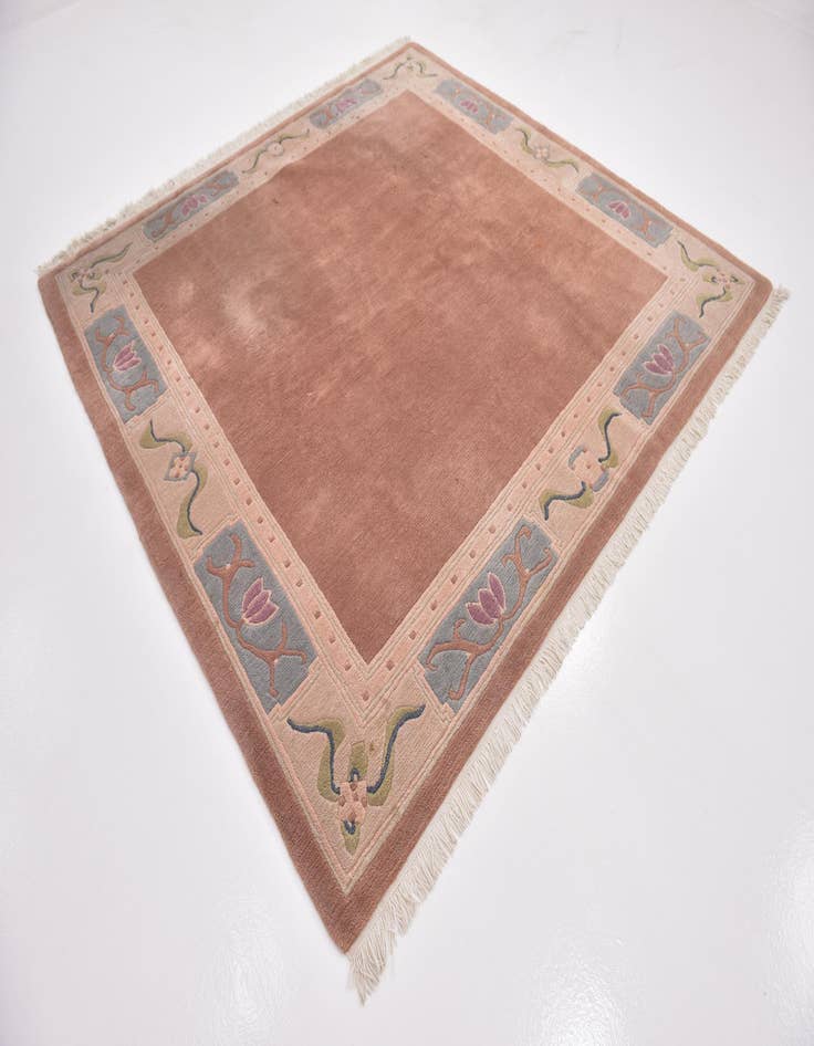 Detail image of 7' 8 x 8' Hand Knotted Nepal Wool Square Rug